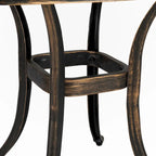 Table Square Garden en aluminium moulé