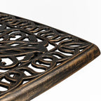 Table Square Garden en aluminium moulé