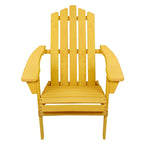Chaise Adirondack pliante classique en bois jaune 36