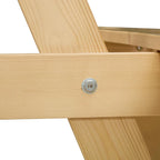 Table de pique-nique extérieure pour 6 personnes avec 3 bancs intégrés et trou pour parasol