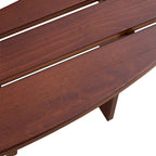 Table de pique-nique extérieure pour 6 personnes avec 3 bancs intégrés et trou pour parasol