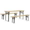 Ensemble table et banc de pique-nique portables de 1,80 m, ensemble table et banc de camping pliants en bois pour l'extérieur