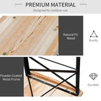 Ensemble table et banc de pique-nique portables de 1,80 m, ensemble table et banc de camping pliants en bois pour l'extérieur