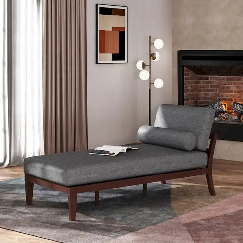 Chaise longue élégante couleur anthracite, fauteuils inclinables 68,75