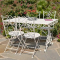 Ensemble de salle à manger en métal cinq pièces Solebury - 51,18 cm L x 33,07 cm l x 29,92 cm H