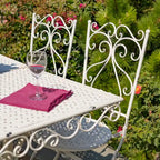 Ensemble de salle à manger en métal cinq pièces Solebury - 51,18 cm L x 33,07 cm l x 29,92 cm H