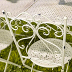 Ensemble de salle à manger en métal cinq pièces Solebury - 51,18 cm L x 33,07 cm l x 29,92 cm H
