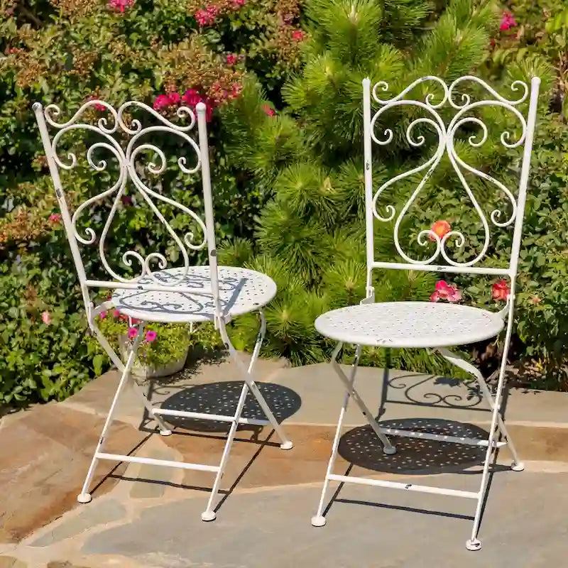 Ensemble de salle à manger en métal cinq pièces Solebury - 51,18 cm L x 33,07 cm l x 29,92 cm H