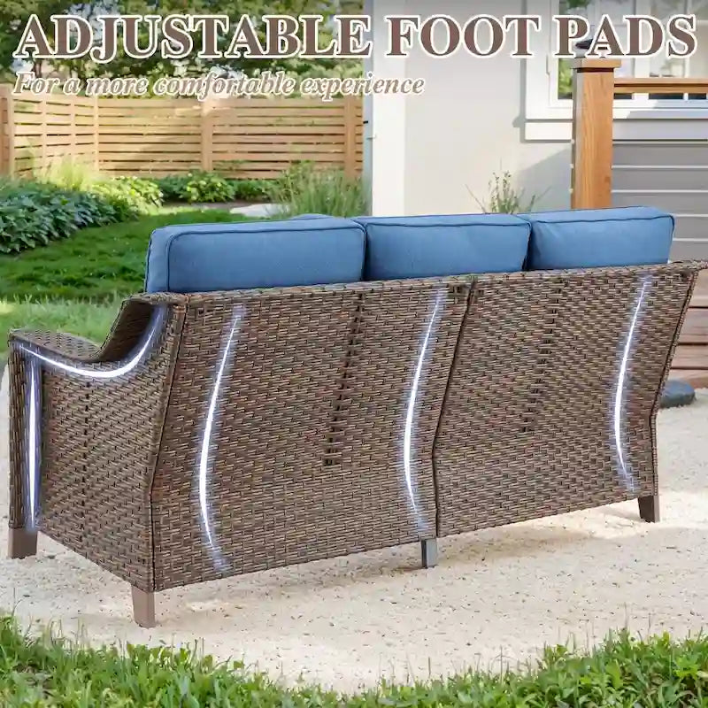 Ensemble de mobilier de jardin pour terrasse ou jardin - Marron