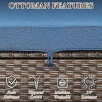 Ensemble de mobilier de jardin pour terrasse ou jardin - Marron