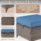 Ensemble de mobilier de jardin pour terrasse ou jardin - Marron