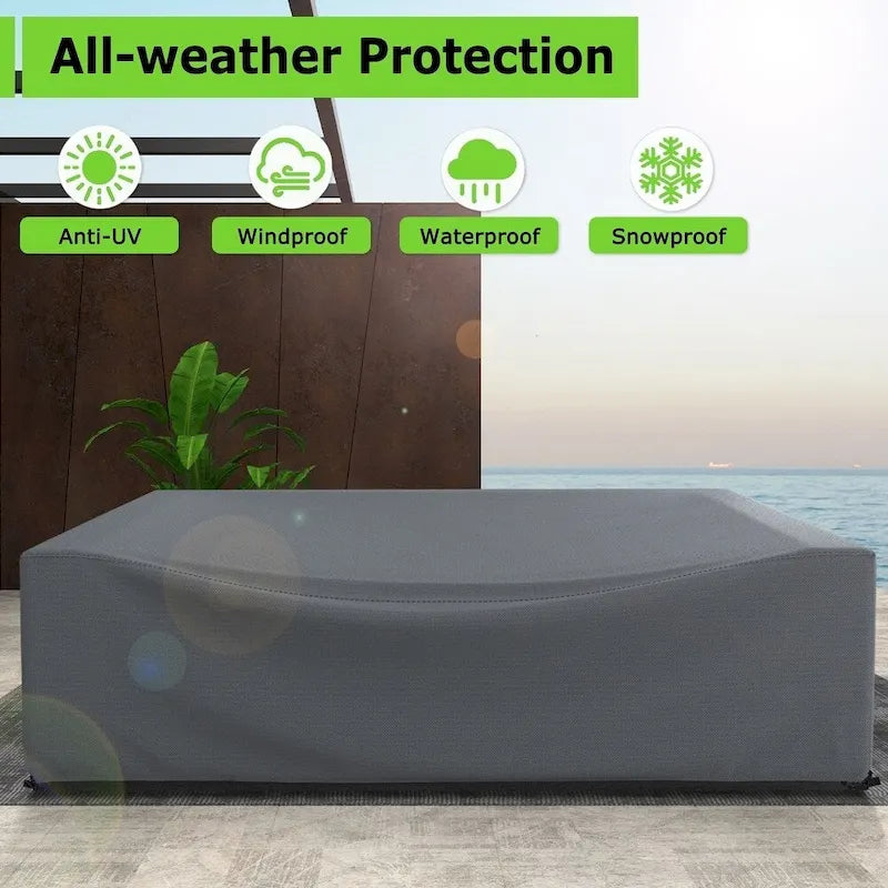 Housse imperméable pour mobilier de jardin - Protection renforcée - Plusieurs tailles - Résistante au vent