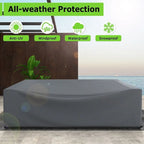 Housse imperméable pour mobilier de jardin - Protection renforcée - Plusieurs tailles - Résistante au vent