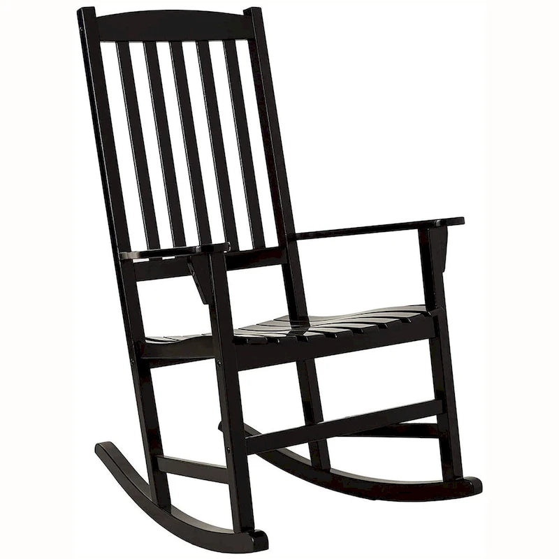 Fauteuil à bascule d'extérieur en bois Cambridge Casual Monroe 2 pièces