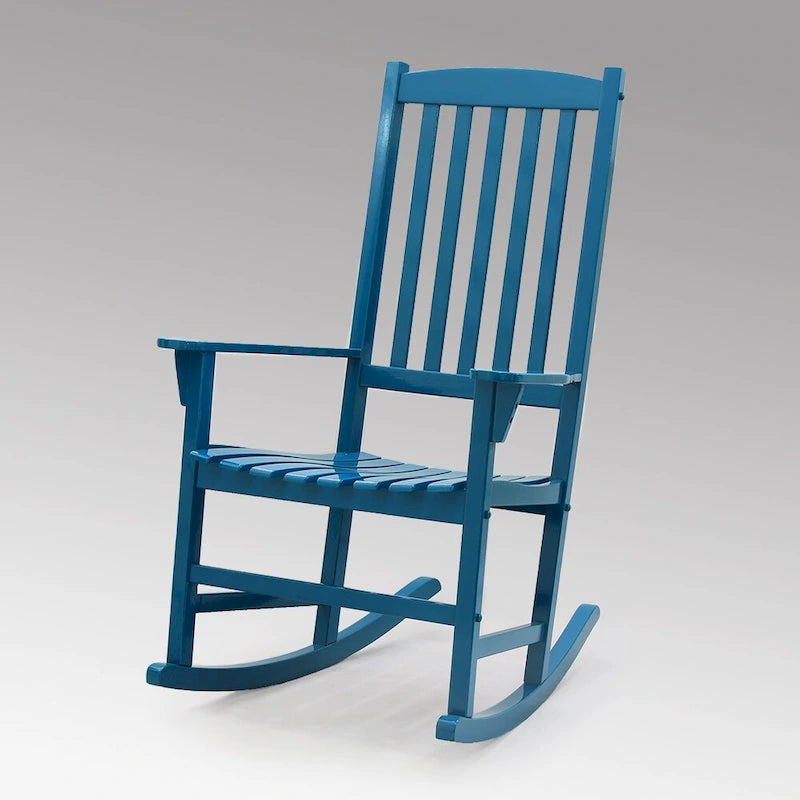 Fauteuil à bascule d'extérieur en bois Cambridge Casual Monroe 2 pièces