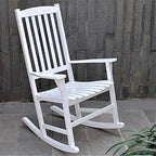Fauteuil à bascule d'extérieur en bois Cambridge Casual Monroe 2 pièces