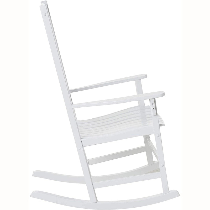 Fauteuil à bascule d'extérieur en bois Cambridge Casual Monroe 2 pièces