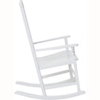 Fauteuil à bascule d'extérieur en bois Cambridge Casual Monroe 2 pièces