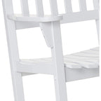 Fauteuil à bascule d'extérieur en bois Cambridge Casual Monroe 2 pièces