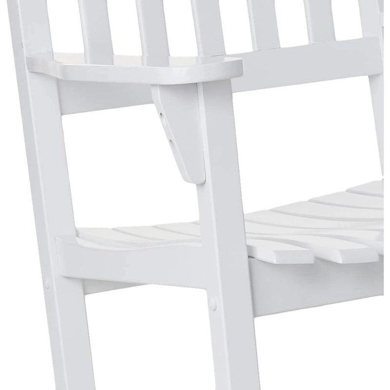 Fauteuil à bascule d'extérieur en bois Cambridge Casual Monroe 2 pièces