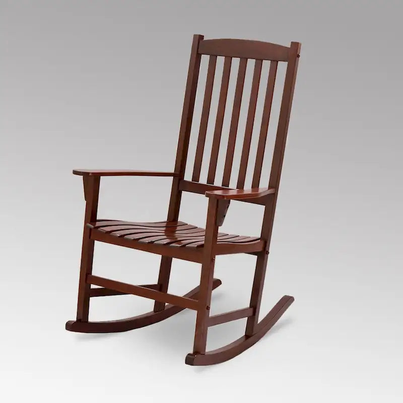 Fauteuil à bascule d'extérieur en bois Cambridge Casual Monroe 2 pièces