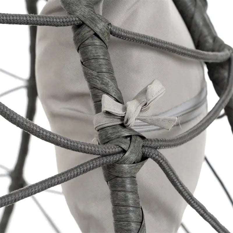 Fauteuil suspendu en osier avec support, fauteuil suspendu, chaise suspendue en osier pour patio