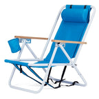 Ensemble de deux chaises pliantes avec porte-gobelet et appui-tête - 58,4 x 55,1 x 80 cm