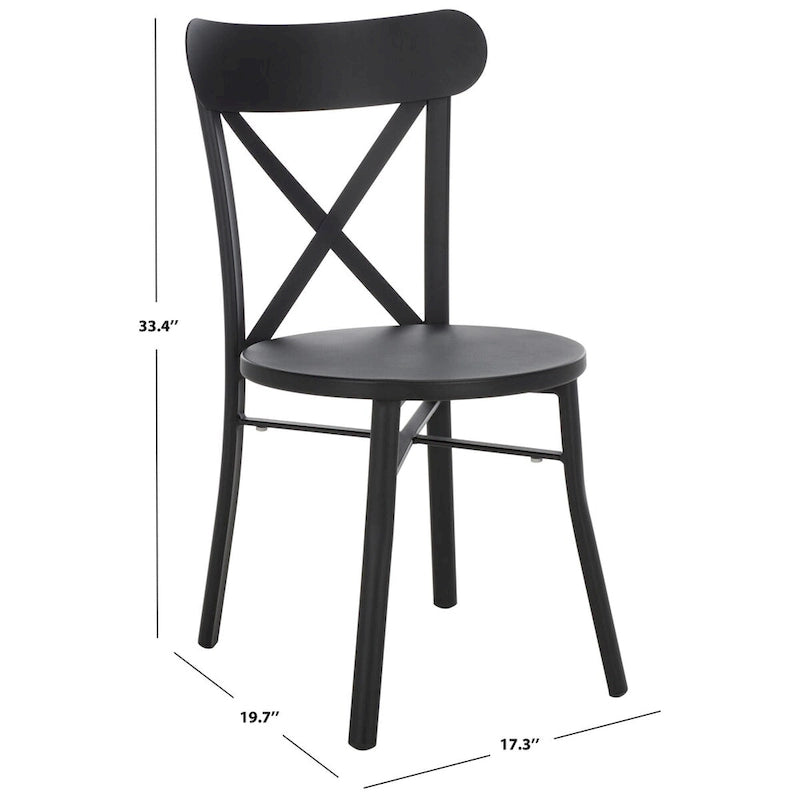 SAFAVIEH Outdoor Living Core 18-inch Cross Back [SET of 2] - 17Wx20Dx33H