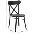 SAFAVIEH Outdoor Living Core 18-inch Cross Back [SET of 2] - 17Wx20Dx33H