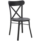 SAFAVIEH Outdoor Living Core, dossier croisé 45,7 cm [ENSEMBLE DE 2] - 43,2 cm L x 50,8 cm P x 83,8 cm H