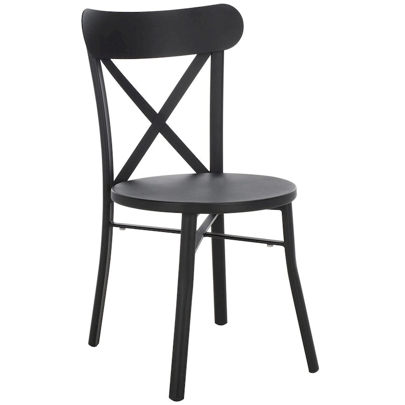 SAFAVIEH Outdoor Living Core, dossier croisé 45,7 cm [ENSEMBLE DE 2] - 43,2 cm L x 50,8 cm P x 83,8 cm H