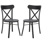 SAFAVIEH Outdoor Living Core, dossier croisé 45,7 cm [ENSEMBLE DE 2] - 43,2 cm L x 50,8 cm P x 83,8 cm H