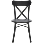 SAFAVIEH Outdoor Living Core, dossier croisé 45,7 cm [ENSEMBLE DE 2] - 43,2 cm L x 50,8 cm P x 83,8 cm H