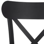 SAFAVIEH Outdoor Living Core, dossier croisé 45,7 cm [ENSEMBLE DE 2] - 43,2 cm L x 50,8 cm P x 83,8 cm H