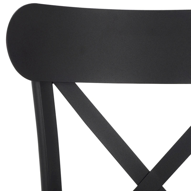 SAFAVIEH Outdoor Living Core, dossier croisé 45,7 cm [ENSEMBLE DE 2] - 43,2 cm L x 50,8 cm P x 83,8 cm H