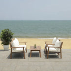 Ensemble de salon de jardin 4 pièces SAFAVIEH Reid - 53 cm (L) x 29 cm (P) x 33 cm (H)