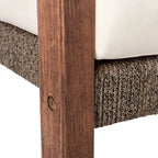 Ensemble de salon de jardin 4 pièces SAFAVIEH Reid - 53 cm (L) x 29 cm (P) x 33 cm (H)