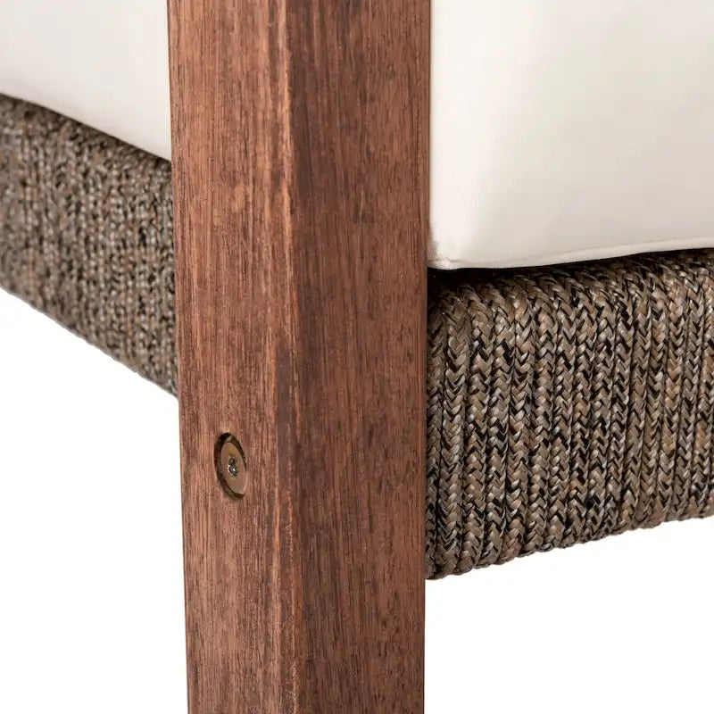 Ensemble de salon de jardin 4 pièces SAFAVIEH Reid - 53 cm (L) x 29 cm (P) x 33 cm (H)